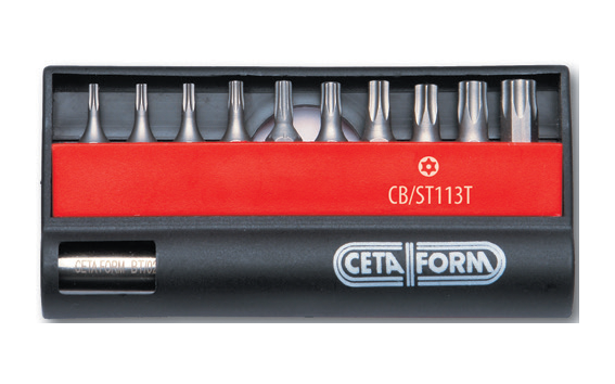 Ceta Form 11 Parça Delikli Torx Bits Uç Takımı - 1/4'' Bits Tutucu ile - CB/ST113T