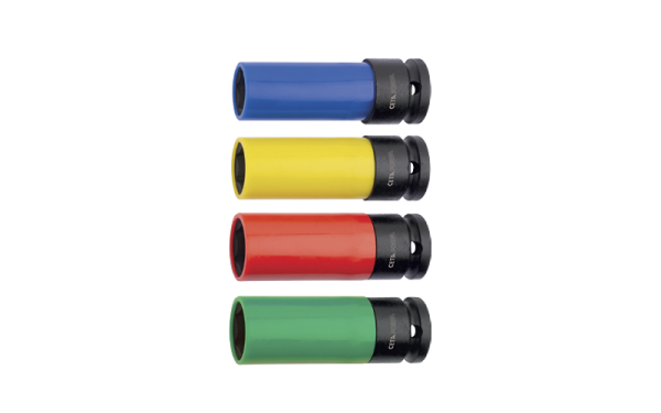 Ceta Form 1/2'' Havalı Bijon Lokma Anahtarı (Plastik Korumalı - Yeşil) 22 mm - C64W-H22