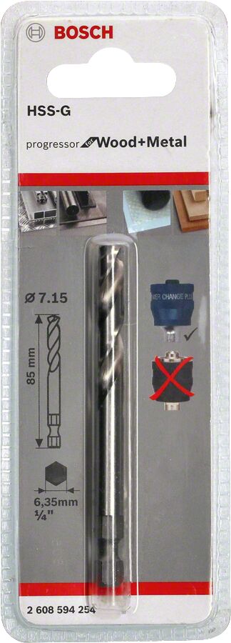 Bosch - Power Change Plus Yeni Progressor Serisi için HSS-G Merkezleme Ucu 85 mm