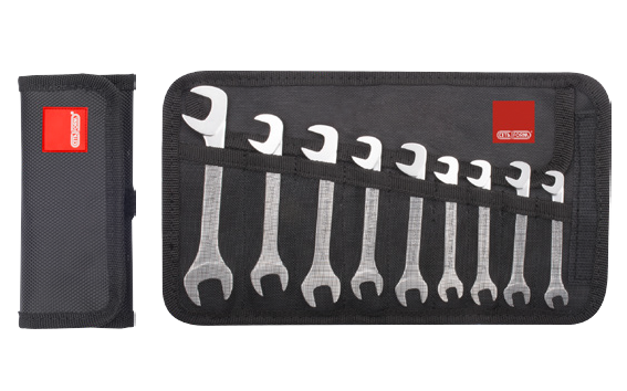 Ceta Form 9 Parça Açılı Açık Ağız (Kısa Tip) Anahtar Takımı (SAE) - B09SA-R09
