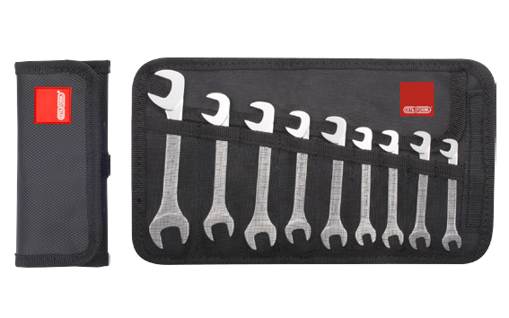 Ceta Form 9 Parça Açılı Açık Ağız (Kısa Tip) Anahtar Takımı (SAE) - B09SA-R09