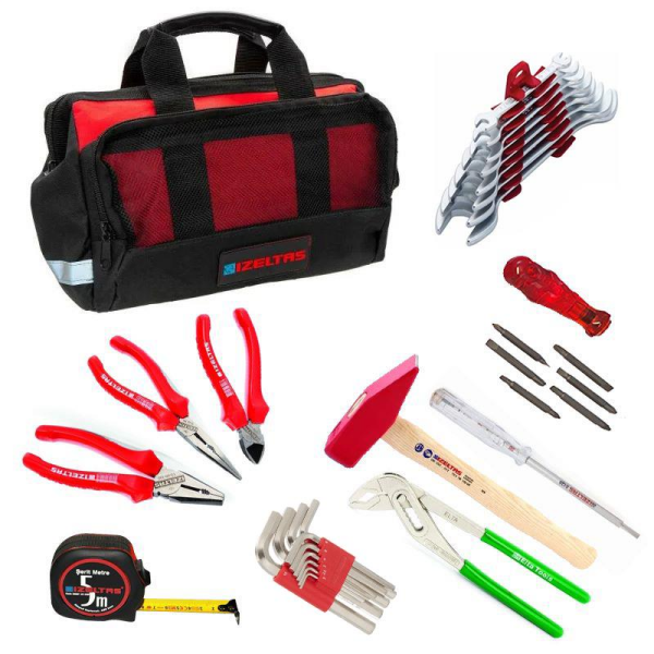İzeltaş 32 Parça Bez Çantalı El Aleti Seti - 13000005344