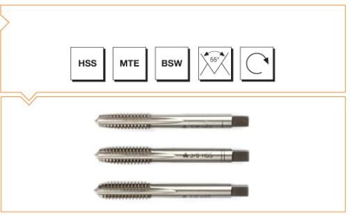 Makina Takım HSS DIN 352 Metrik Normal Vidalı 3'lü Takım Kılavuzu M5 (6H)