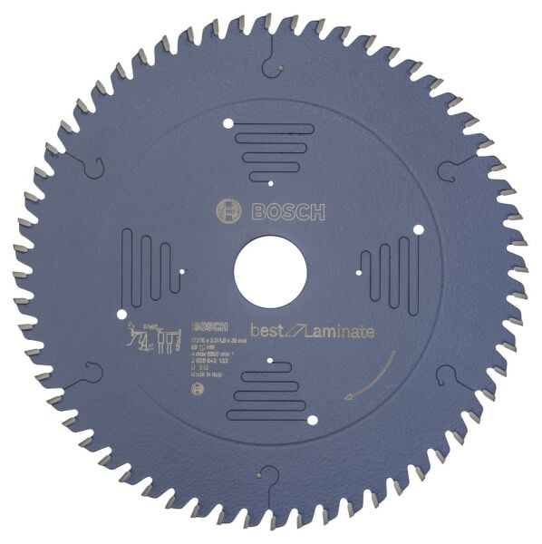 Bosch - Best Serisi Laminant için Daire Testere Bıçağı 216*30 mm 60 Diş