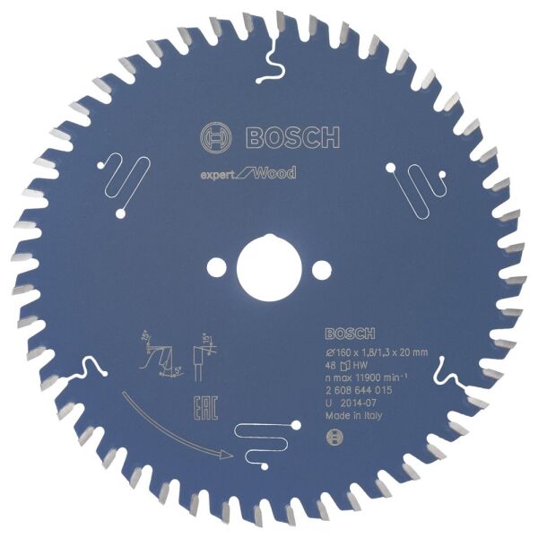 Bosch - Expert Serisi Ahşap için Daire Testere Bıçağı 160*20 mm 48 Diş