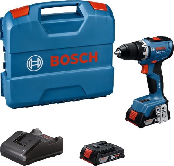 Bosch Professional GSR 18V-65 Akülü Delme Vidalama Makinesi (2 x 2.0 Ah Akü) - 06019N3000