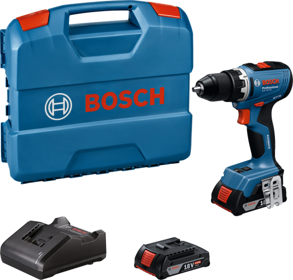 Bosch Professional GSR 18V-65 Akülü Delme Vidalama Makinesi (2 x 2.0 Ah Akü) - 06019N3000
