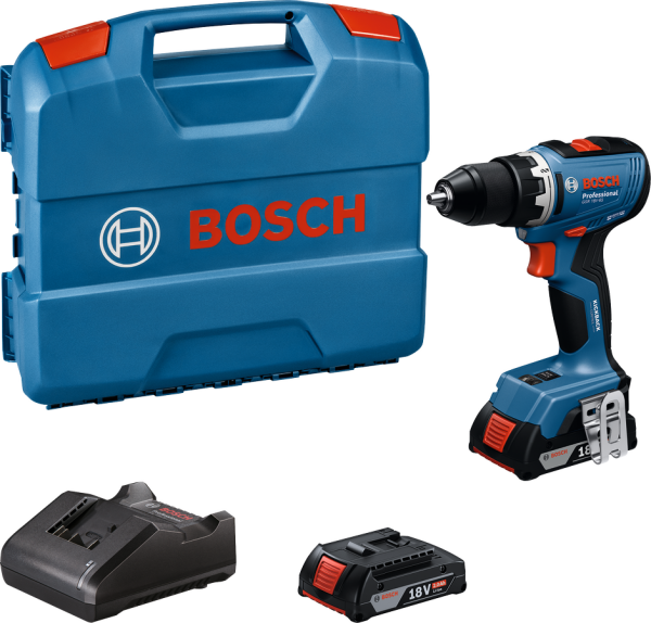 Bosch Professional GSR 18V-65 Akülü Delme Vidalama Makinesi (2 x 2.0 Ah Akü) - 06019N3000