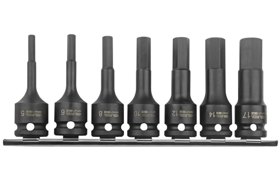 Ceta Form 7 Parça 1/2'' Allen Uçlu Havalı Lokma Takımı (Raylı) - C68-RH07