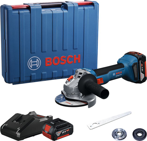 Bosch Professional GWS 18V-8 Akülü Taşlama Makinesi (2 x 4.0 Ah) - 06019N9020