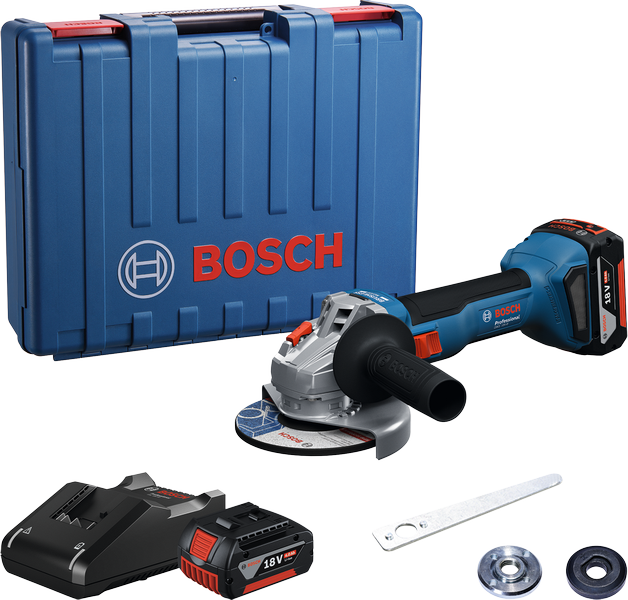 Bosch Professional GWS 18V-8 Akülü Taşlama Makinesi (2 x 4.0 Ah) - 06019N9020