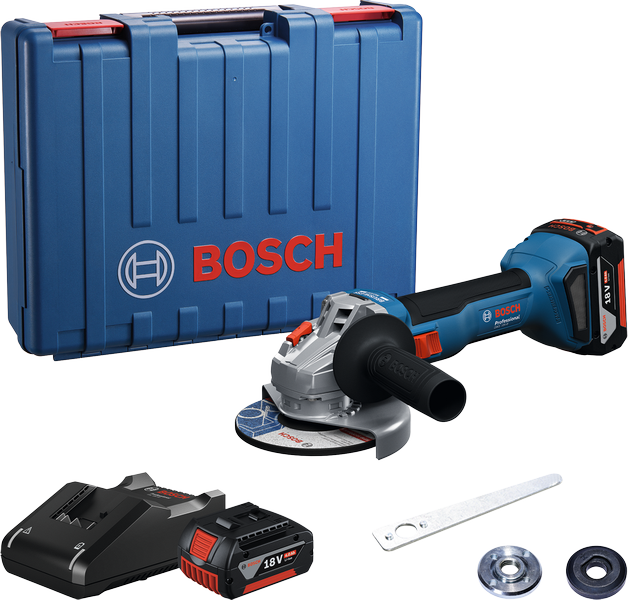 Bosch Professional GWS 18V-8 Akülü Taşlama Makinesi (2 x 4.0 Ah) - 06019N9020