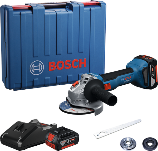 Bosch Professional GWS 18V-8 Akülü Taşlama Makinesi (2 x 4.0 Ah) - 06019N9020
