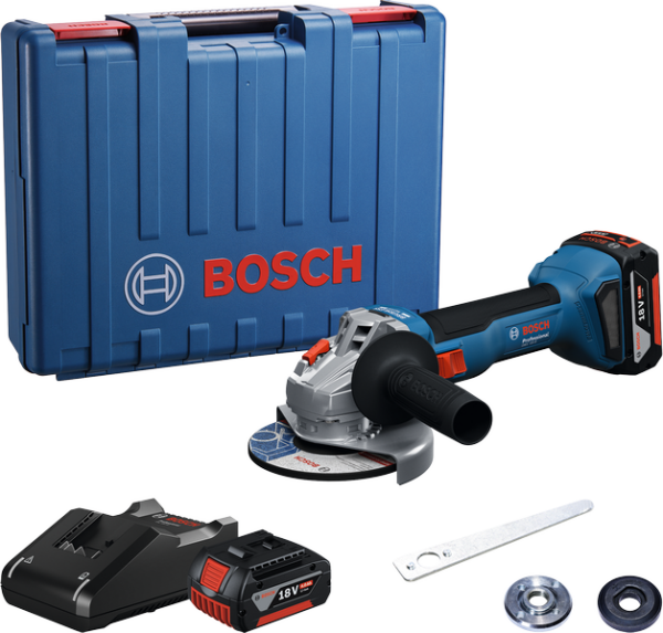 Bosch Professional GWS 18V-8 Akülü Taşlama Makinesi (2 x 4.0 Ah) - 06019N9020