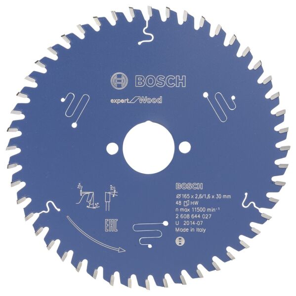 Bosch - Expert Serisi Ahşap için Daire Testere Bıçağı 165*30 mm 48 Diş
