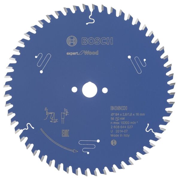 Bosch - Expert Serisi Ahşap için Daire Testere Bıçağı 184*16 mm 56 Diş