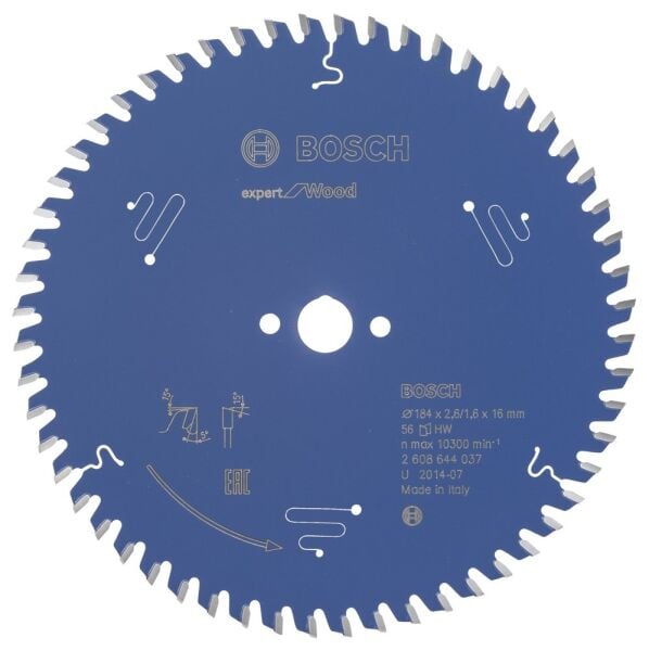 Bosch - Expert Serisi Ahşap için Daire Testere Bıçağı 184*16 mm 56 Diş