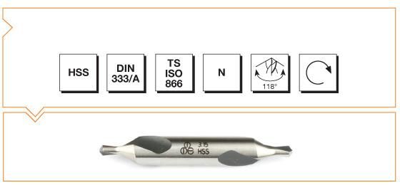 Makina Takım HSS DIN 333 / A Punta Matkabı - FORM A 6.3 MM