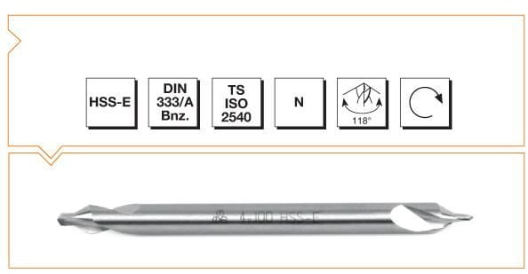 Makina Takım HSS-E DIN 333/A Bnz. Punta Matkabı - UZUN 4 MM