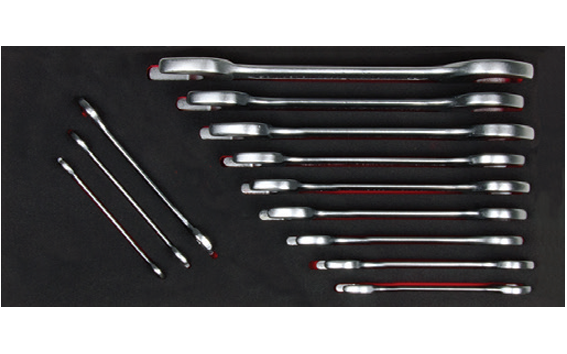 Ceta Form 12 Parça Çatal İki Ağız Anahtar Takımı (EVA'lı)  - B10-E12