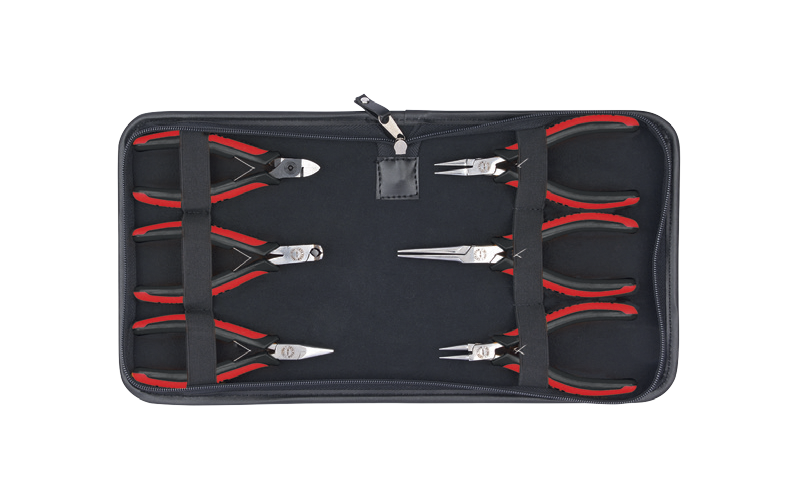 Ceta Form 6 Parça C-TRONIC Comfort Elektronikçi Pense Takımı (Deri Çantalı) - H20-W06