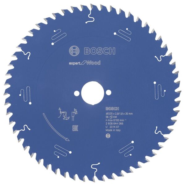Bosch - Expert Serisi Ahşap için Daire Testere Bıçağı 235*30 mm 56 Diş
