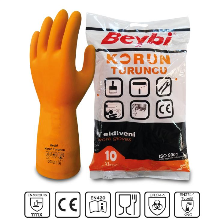 Beybi Korun Turuncu İş Eldiveni No: 10