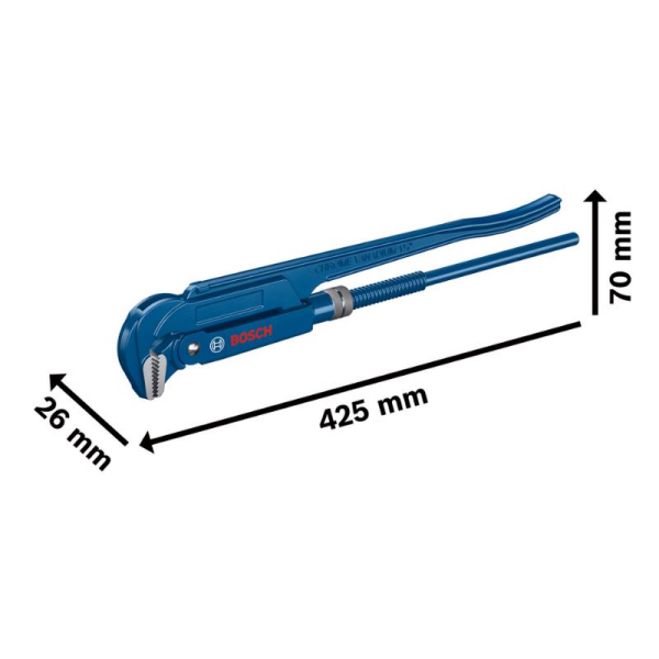 Bosch Profesyonel Köşe Boru Anahtarı 90° 420 mm - 1600A02W3V