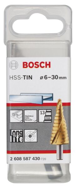 Bosch Hss-Tın 13 Kademelı Matkap Ucu 6-30 Mm 2608587430