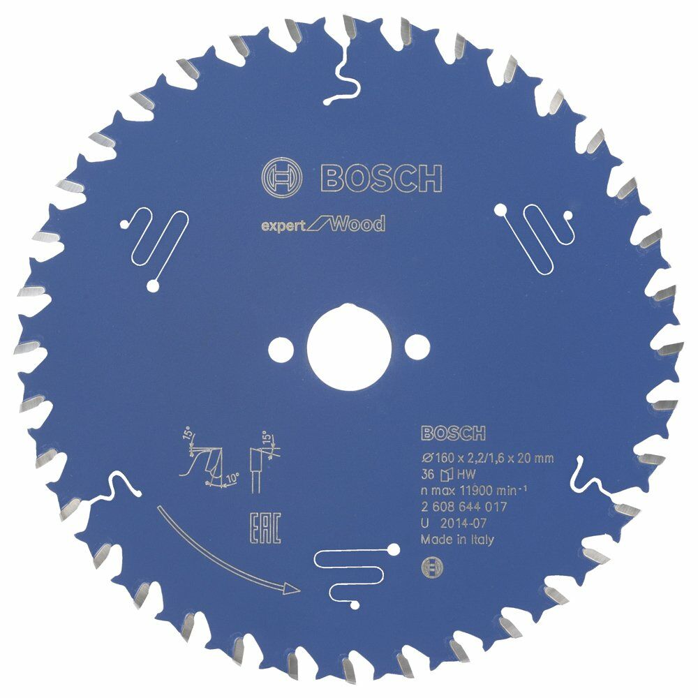 Bosch - Expert Serisi Ahşap için Daire Testere Bıçağı 160*20 mm 36 Diş