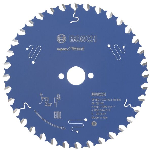 Bosch - Expert Serisi Ahşap için Daire Testere Bıçağı 160*20 mm 36 Diş