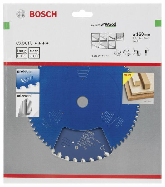Bosch - Expert Serisi Ahşap için Daire Testere Bıçağı 160*20 mm 36 Diş