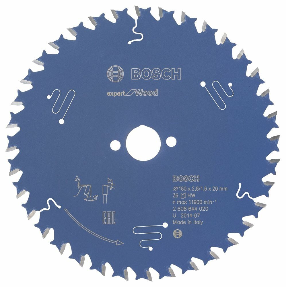 Bosch - Expert Serisi Ahşap için Daire Testere Bıçağı 160*20 mm 36 Diş