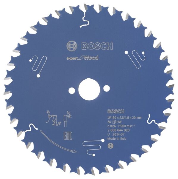 Bosch - Expert Serisi Ahşap için Daire Testere Bıçağı 160*20 mm 36 Diş