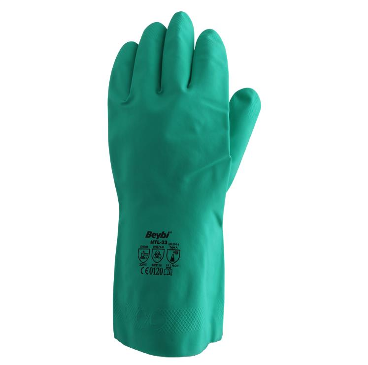 Beybi Lateks NTL33 Nitril Yeşil İş Eldiveni No: 09