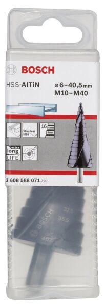 Bosch - HSS-AlTiN 16 Kademeli Matkap Ucu M10-M40