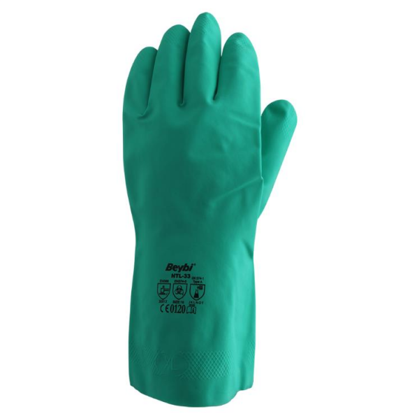 Beybi Lateks NTL33 Nitril Yeşil İş Eldiveni No: 10