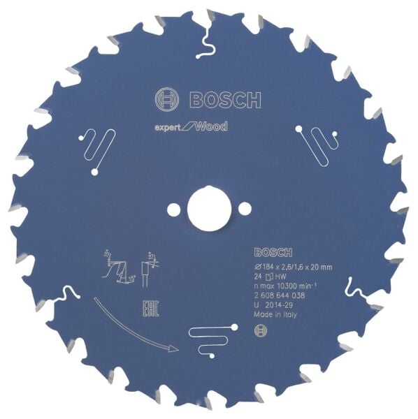 Bosch - Expert Serisi Ahşap için Daire Testere Bıçağı 184*20 mm 24 Diş