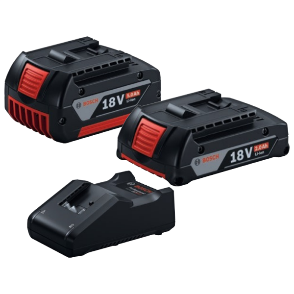 Bosch Professional Seti: GWS 18V-8 + GSB 183-Li (1 x 2.0 Ah, 1 x 5.0 Ah, GAL 18V-40) - 06019K9122