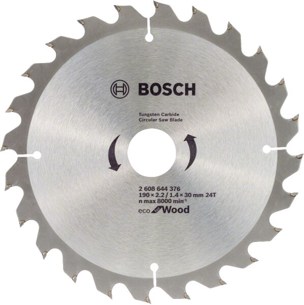 Bosch Optiline Eco Daire Testere 190*30 Mm 24 Diş 10Lu Pk. 2608644613