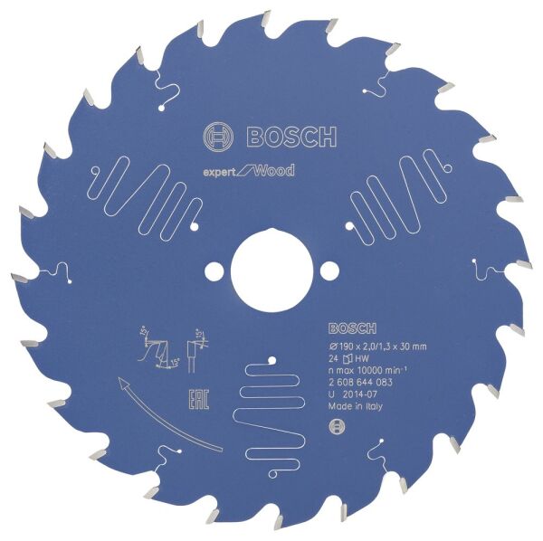 Bosch - Expert Serisi Ahşap için Daire Testere Bıçağı 190*30 mm 24 Diş