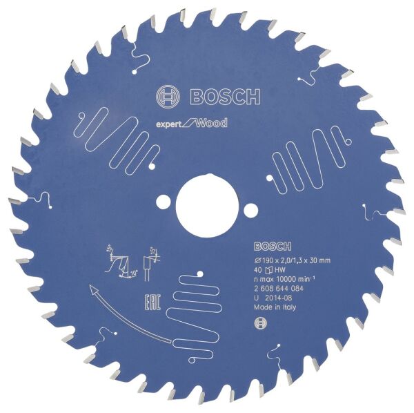 Bosch - Expert Serisi Ahşap için Daire Testere Bıçağı 190*30 mm 40 Diş