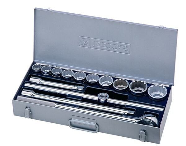 İzeltaş 14 Parça 3/4” On İki Köşe Lokma Anahtar Takımı (SAE) - 1419006114