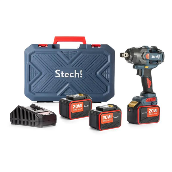 StechEnd SX37 20V Akülü Darbeli Somun Sıkma Makinesi (2 x 6.0 Ah) - SPR051