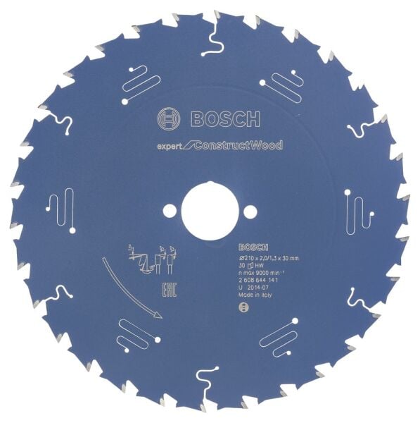 Bosch - Expert Serisi İnşaat Ahşabı için Daire Testere Bıçağı 210*30 mm 30 Diş