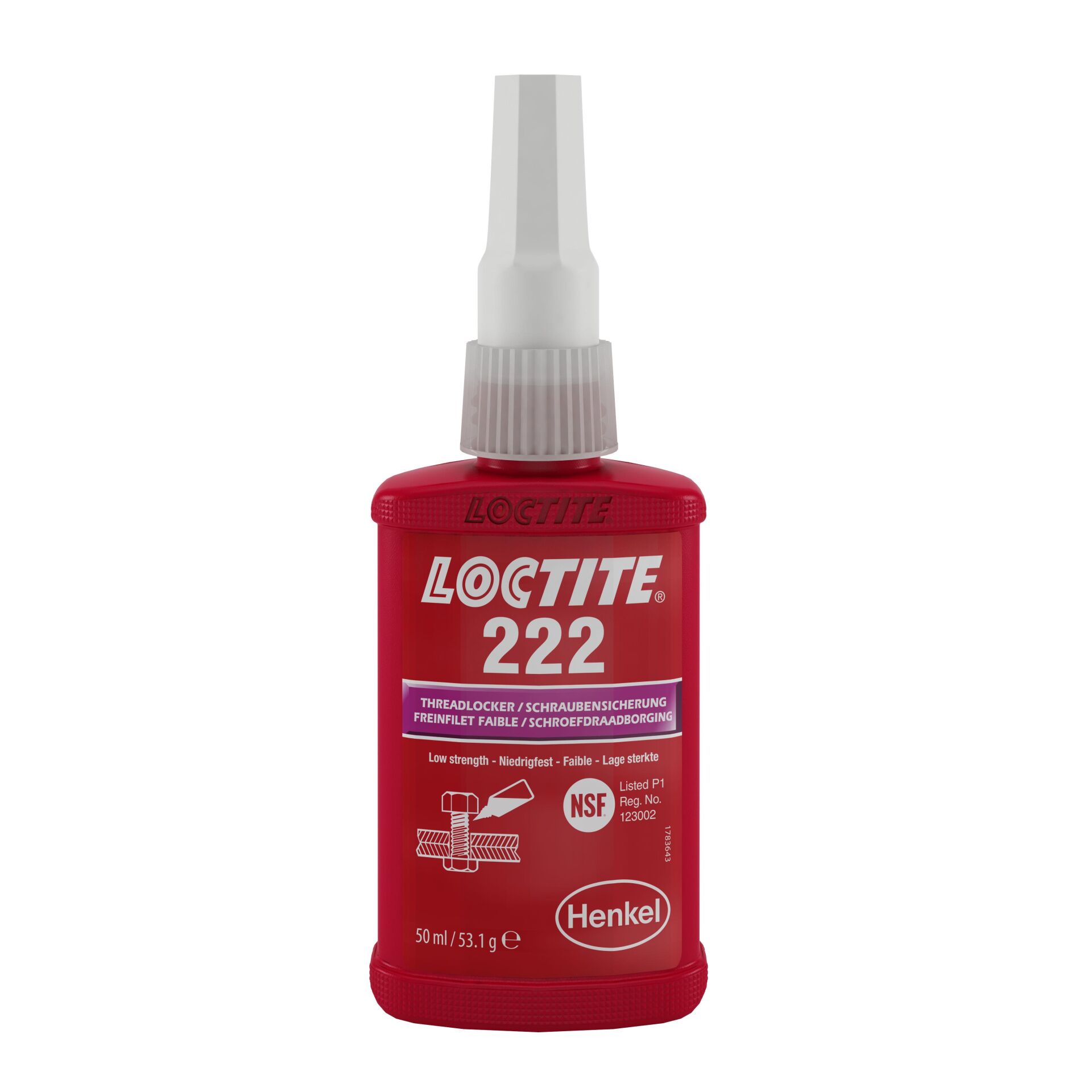 LOCTITE 222 Vida Sabitleyici Düşük Mukavemet 50 ml (195743)