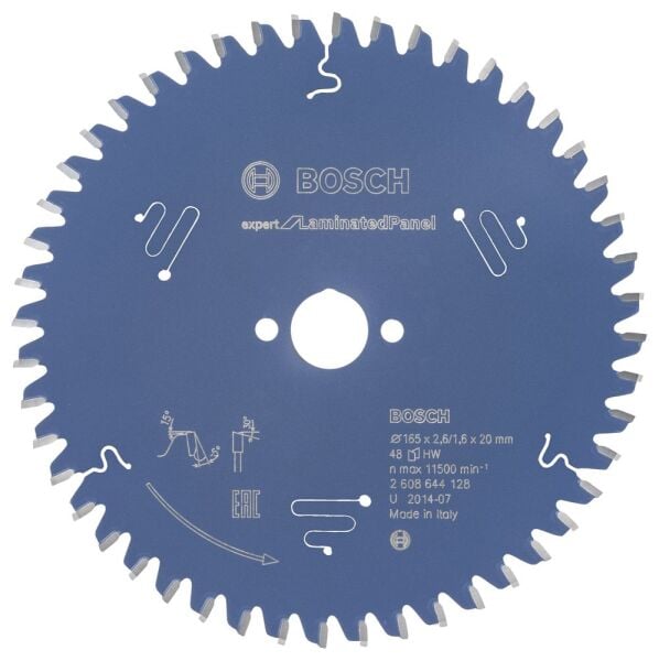 Bosch - Expert Serisi Lamine Panel için Daire Testere Bıçağı 165*20 mm 48 Diş