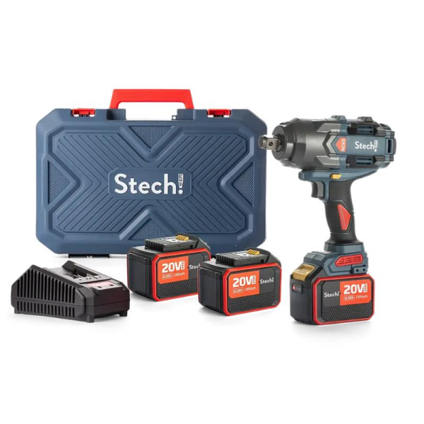 StechEnd SX39 20V Akülü Darbeli Somun Sıkma Makinesi (2 x 6.0 Ah) - SPR056