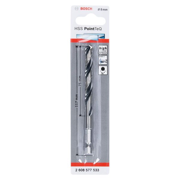 HSSPOINTTEQ HEX METAL MATKAP UCU 8.0MM