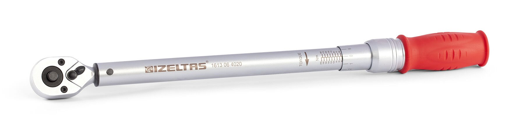 İzeltaş 40-200 Nm Cırcırlı Tork Anahtarı 1/2'' 1613064020
